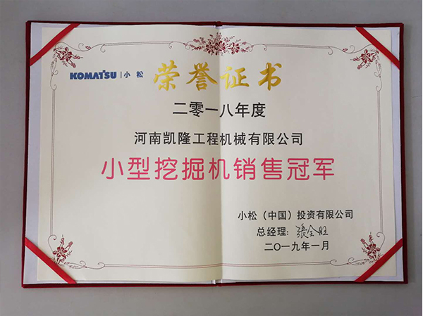 18年小挖销售冠军